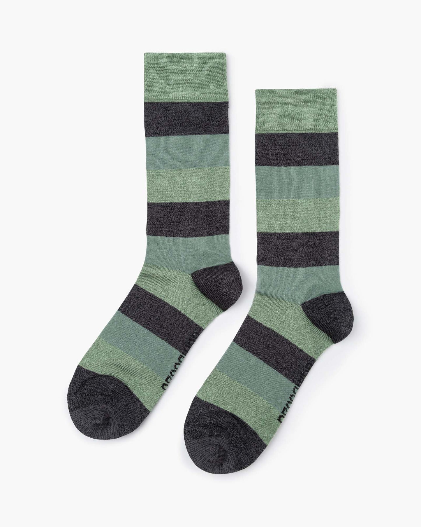 bold striped green socks 