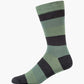 bold striped green socks 