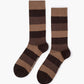 bold striped brown socks 