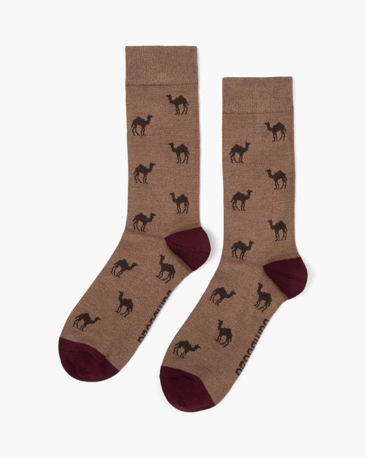 MENS CAMEL BAMBOO SOCK