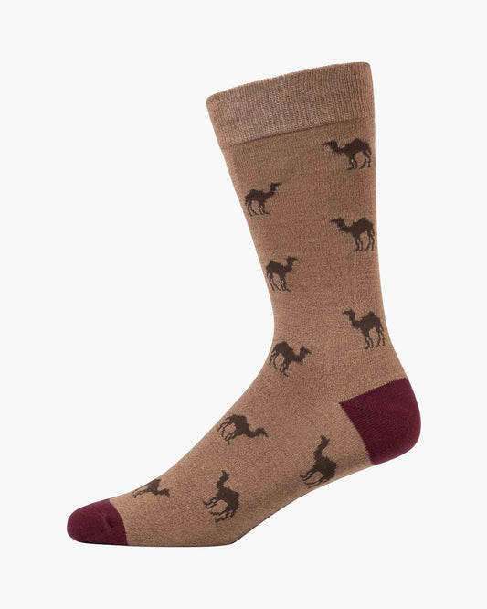 MENS CAMEL BAMBOO SOCK