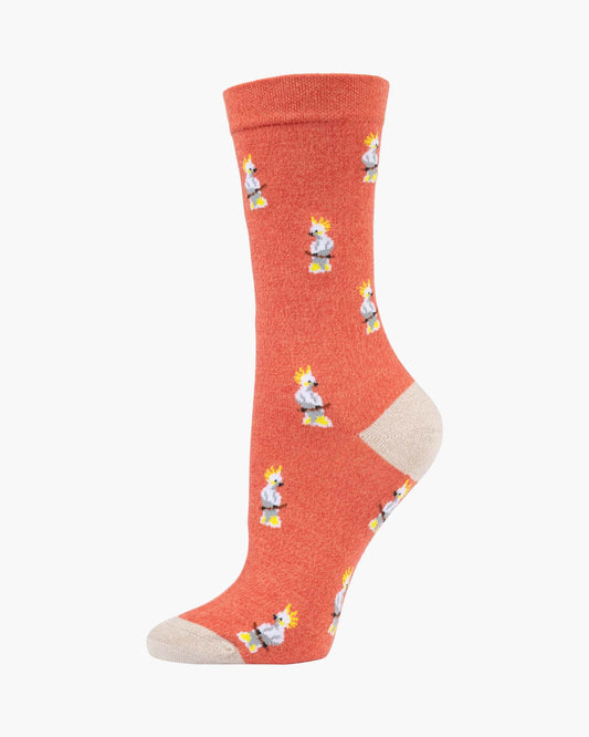 WOMENS COMFORT COCKATOO BAMBOO SOCK