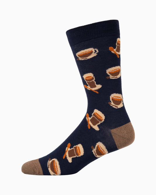 MENS NO COFFEE NO TALKIE BAMBOO SOCK