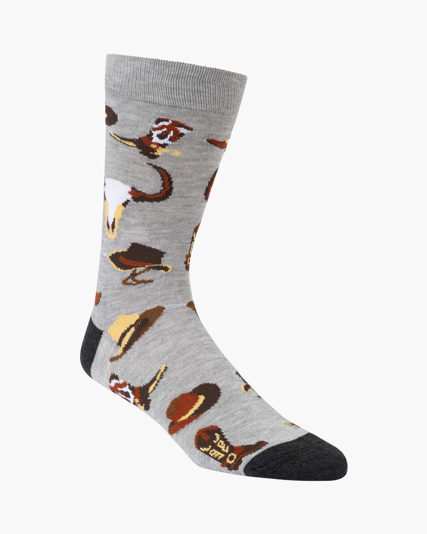 MENS COWBOY BOOTS & SPURS BAMBOO SOCK