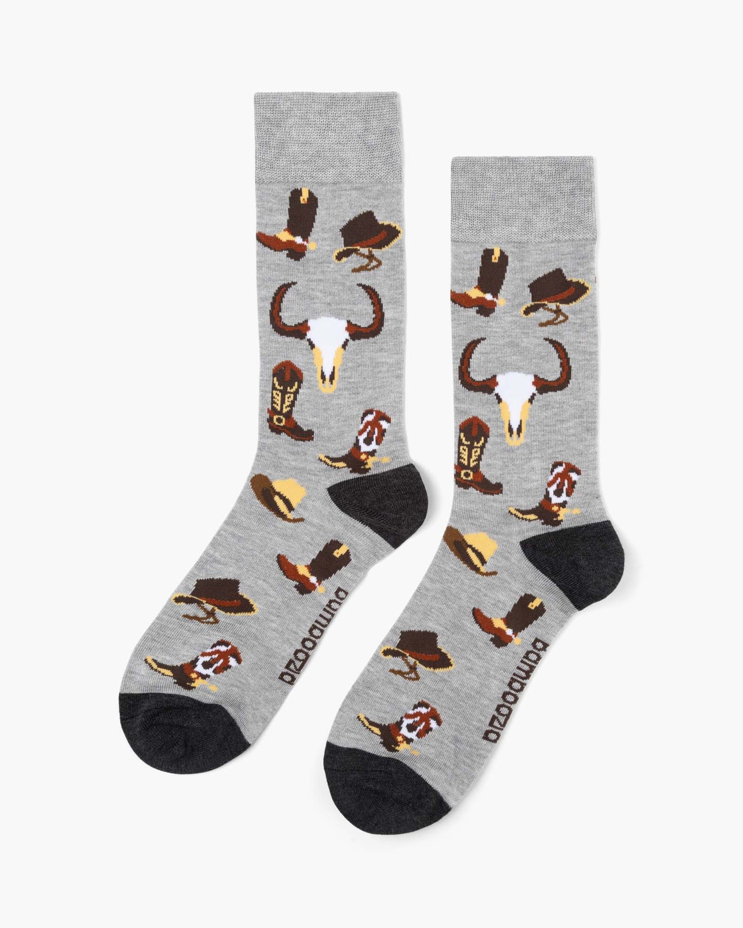 MENS COWBOY BOOTS & SPURS BAMBOO SOCK