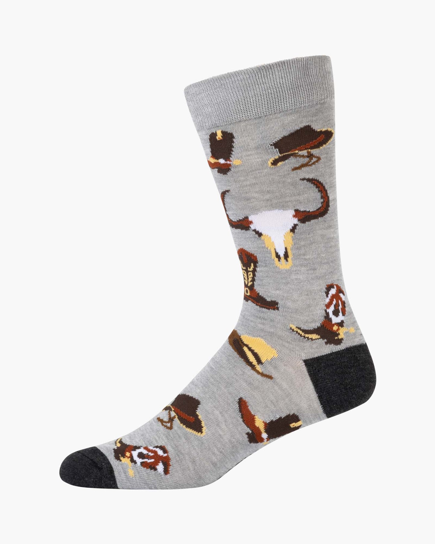 MENS COWBOY BOOTS & SPURS BAMBOO SOCK