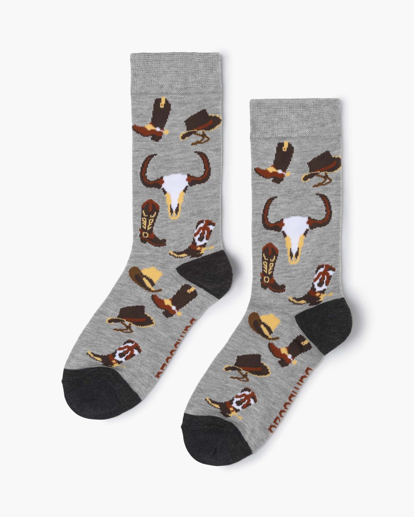 WOMENS COWBOY BOOTS & SPURS BAMBOO SOCK
