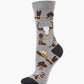 WOMENS COWBOY BOOTS & SPURS BAMBOO SOCK