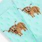 WOMENS LADY MOO MOO COW BAMBOO SOCK