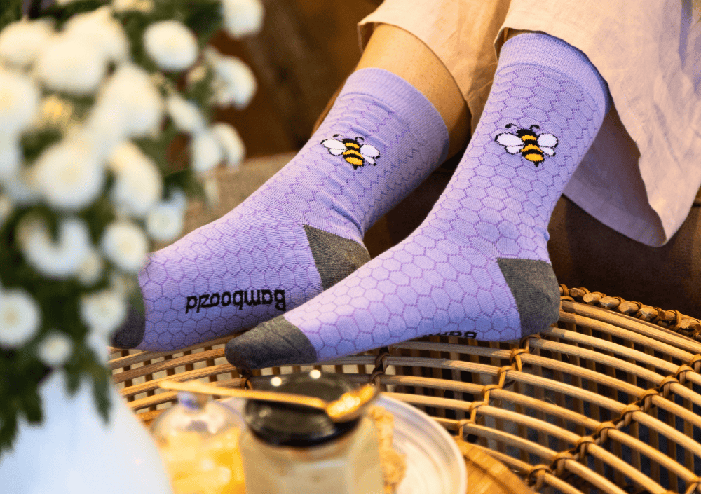 WOMENS HONEYCOMB BAMBOO SOCK