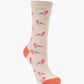 WOMENS FINCH BIRD BAMBOO SOCK