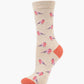 WOMENS FINCH BIRD BAMBOO SOCK