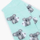 WOMENS FLUFFY KOALA & MINI BAMBOO SOCK