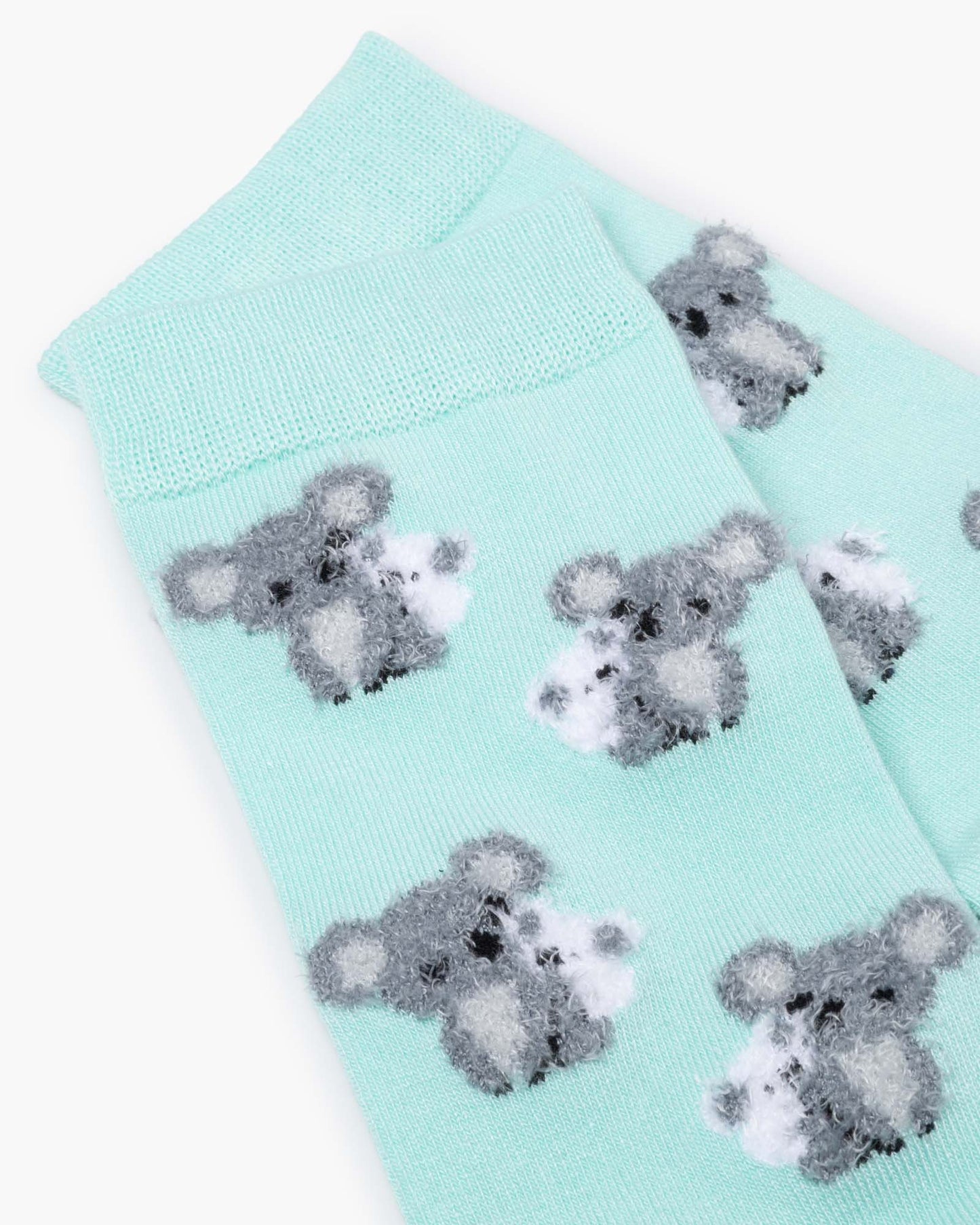 WOMENS FLUFFY KOALA & MINI BAMBOO SOCK