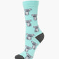 WOMENS FLUFFY KOALA BAMBOO SOCK