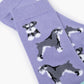 WOMENS FLUFFY SCHNAUZER BAMBOO SOCK
