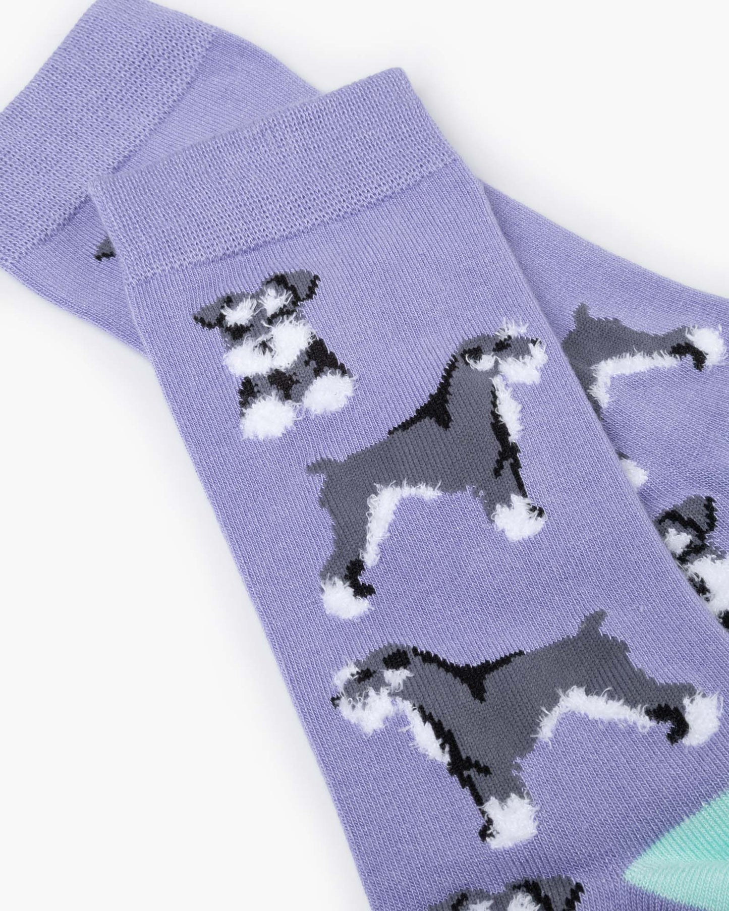 WOMENS FLUFFY SCHNAUZER BAMBOO SOCK