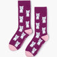 WOMENS FLUFFY TERRIER BAMBOO SOCK