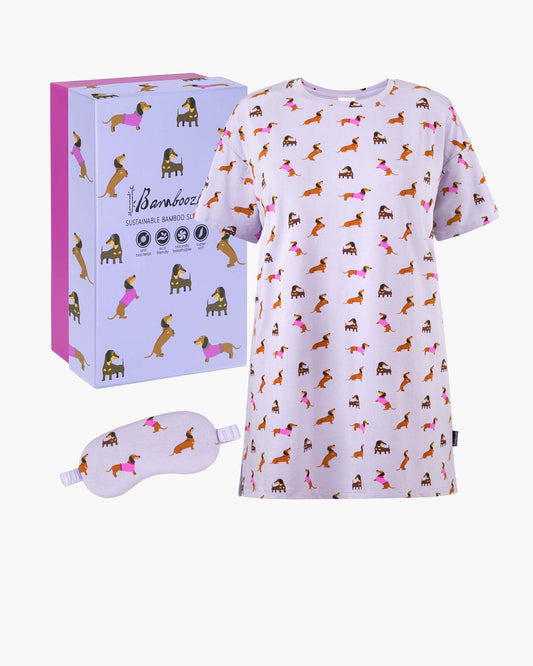 WOMENS DASH DREAMING NIGHT TEE & MASK GIFT SET
