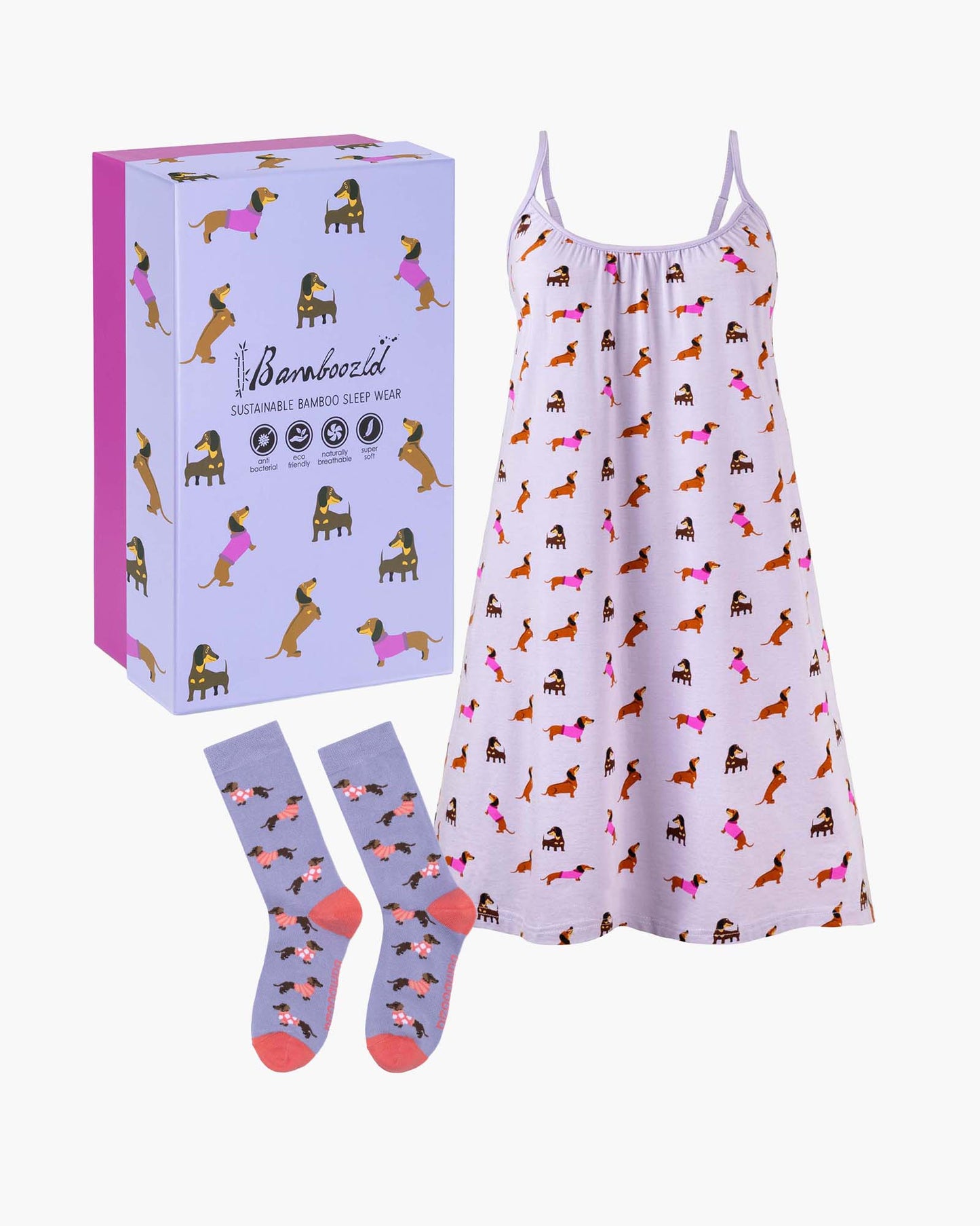 WOMENS DASH DREAMING NIGHTIE & SOCK GIFT SET