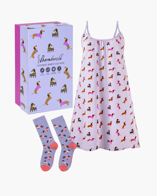WOMENS DASH DREAMING NIGHTIE & SOCK GIFT SET