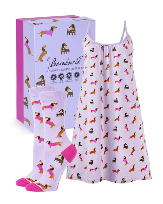 WOMENS DASH DREAMING NIGHTIE & SOCK GIFT SET