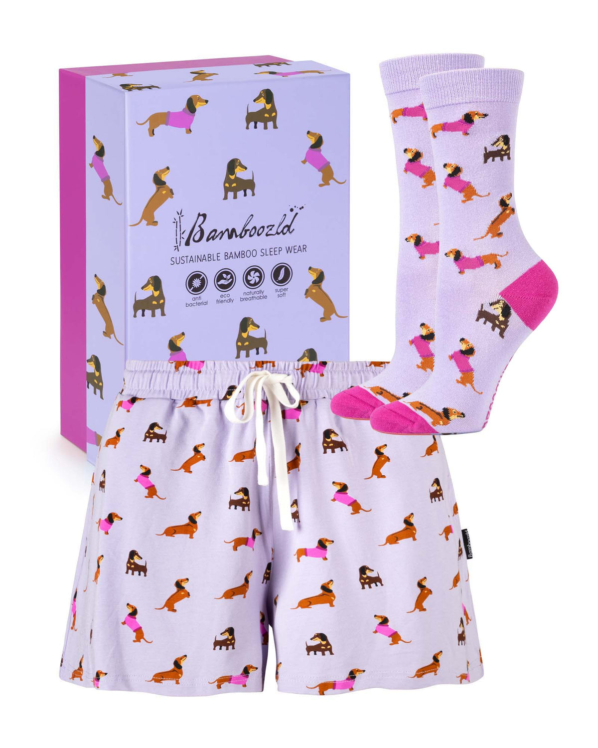 WOMENS DASH DREAMING SHORT & SOCK GIFT SET