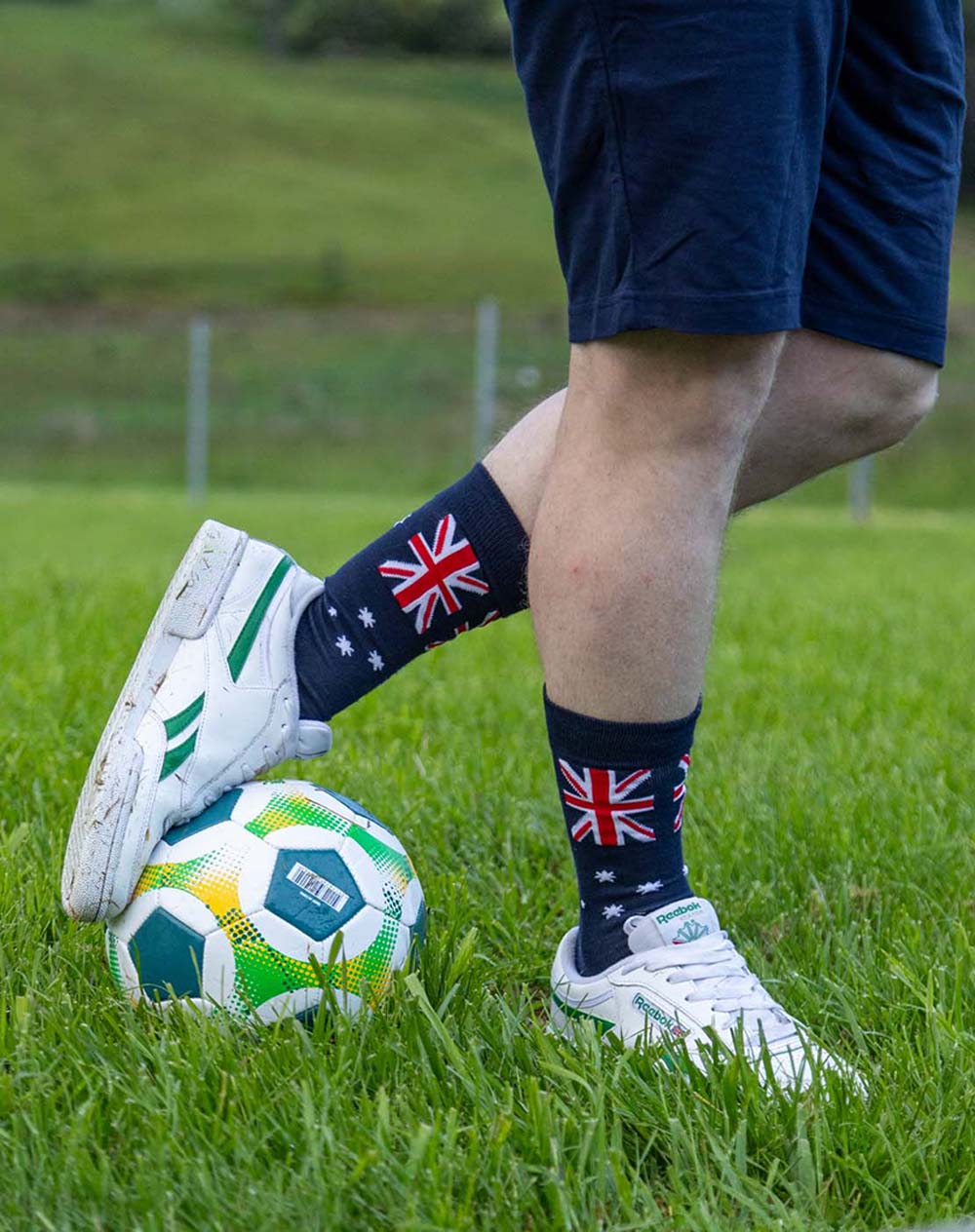 MENS GO AUSSIE FLAG BAMBOO SOCK