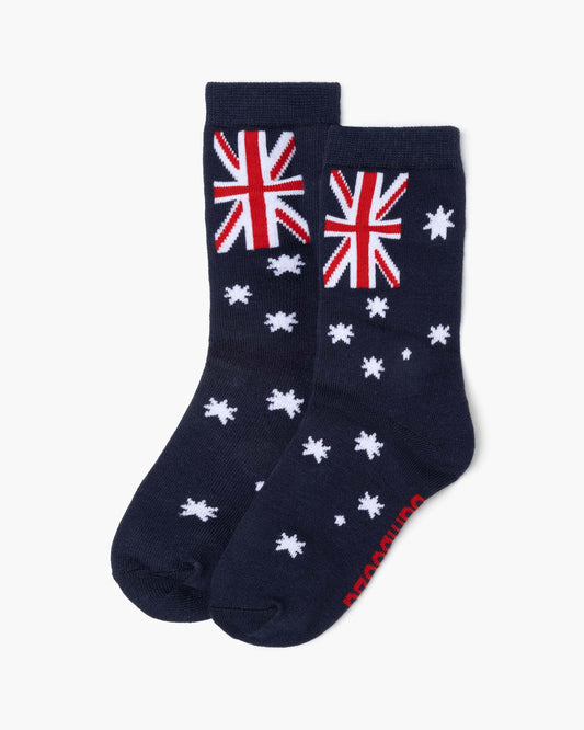 KIDS GO AUSSIE FLAG BAMBOO SOCK