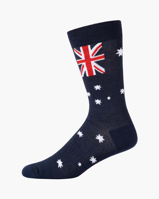 MENS GO AUSSIE FLAG BAMBOO SOCK