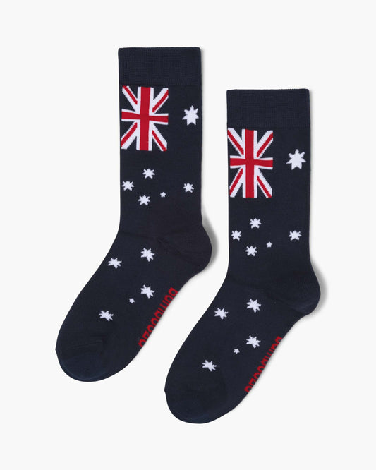 WOMENS GO AUSSIE FLAG BAMBOO SOCK