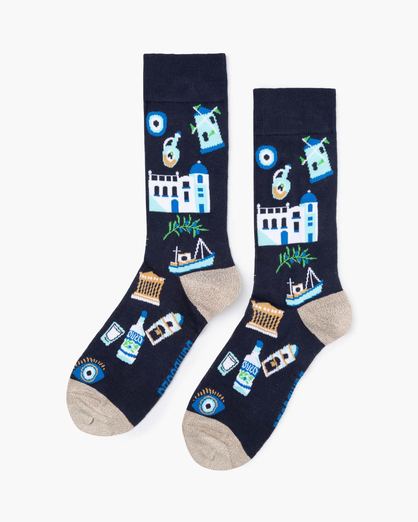 MENS GREEK ODYSSEY BAMBOO SOCK
