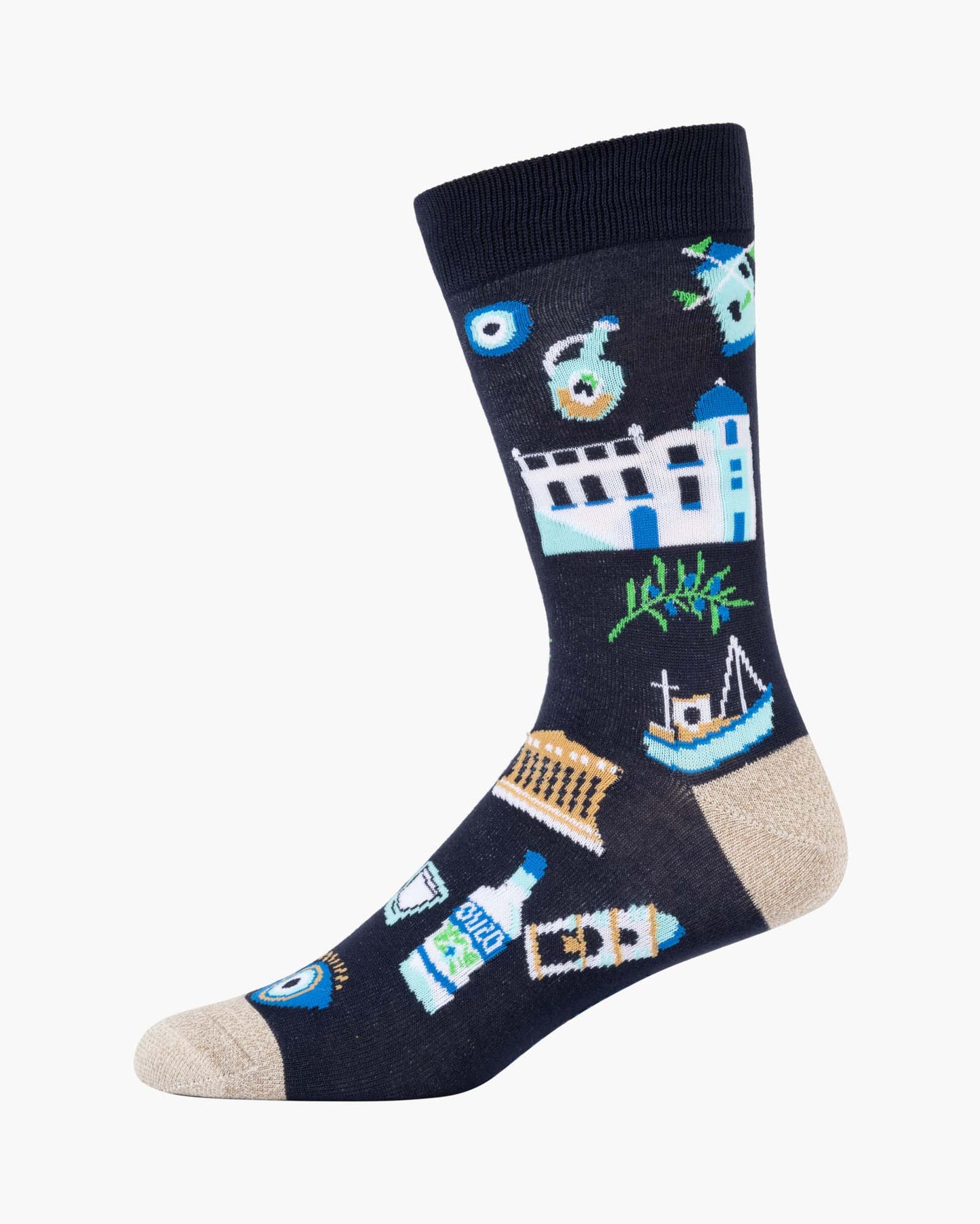 MENS GREEK ODYSSEY BAMBOO SOCK