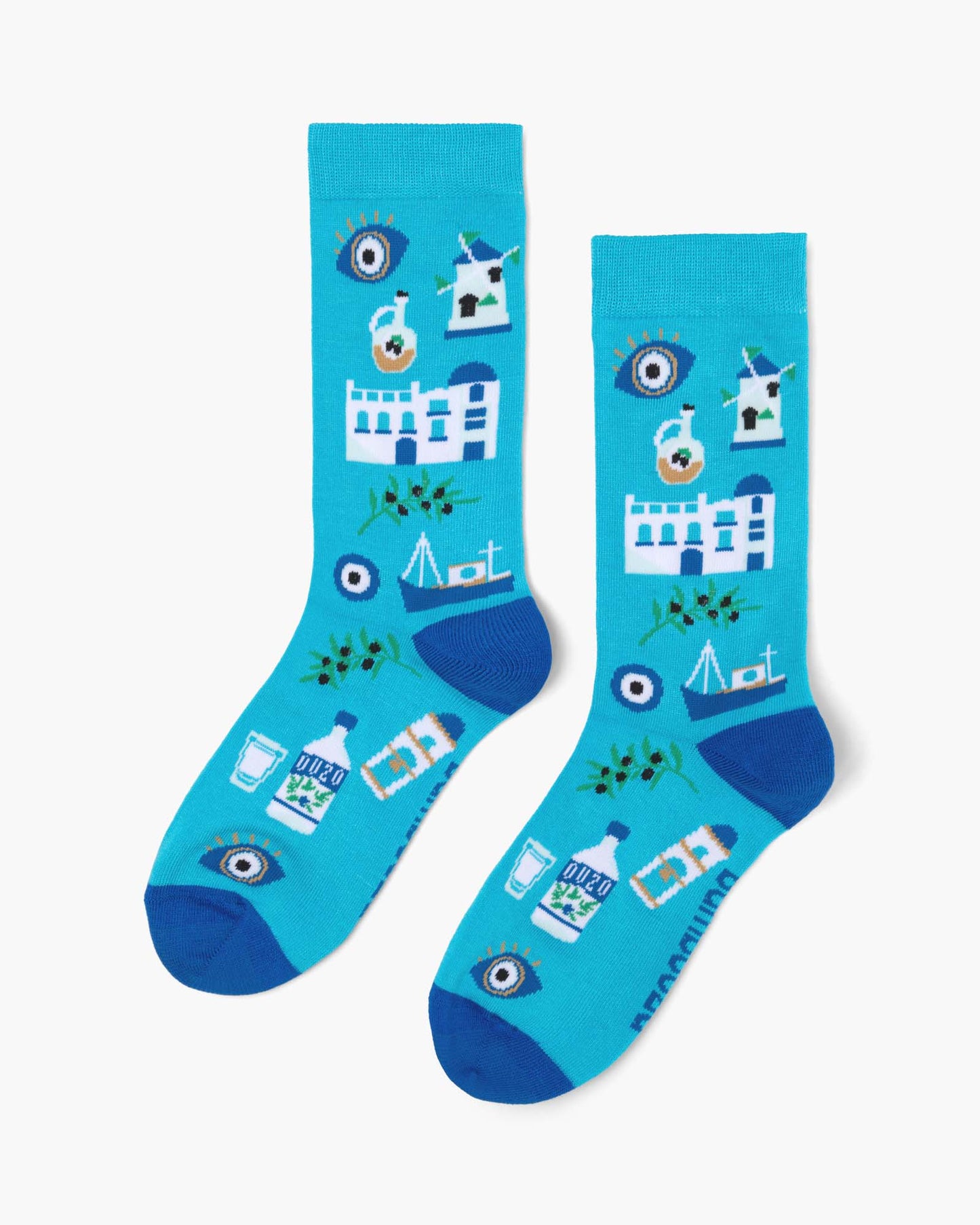 WOMENS GREEK ODYSSEY BAMBOO SOCK
