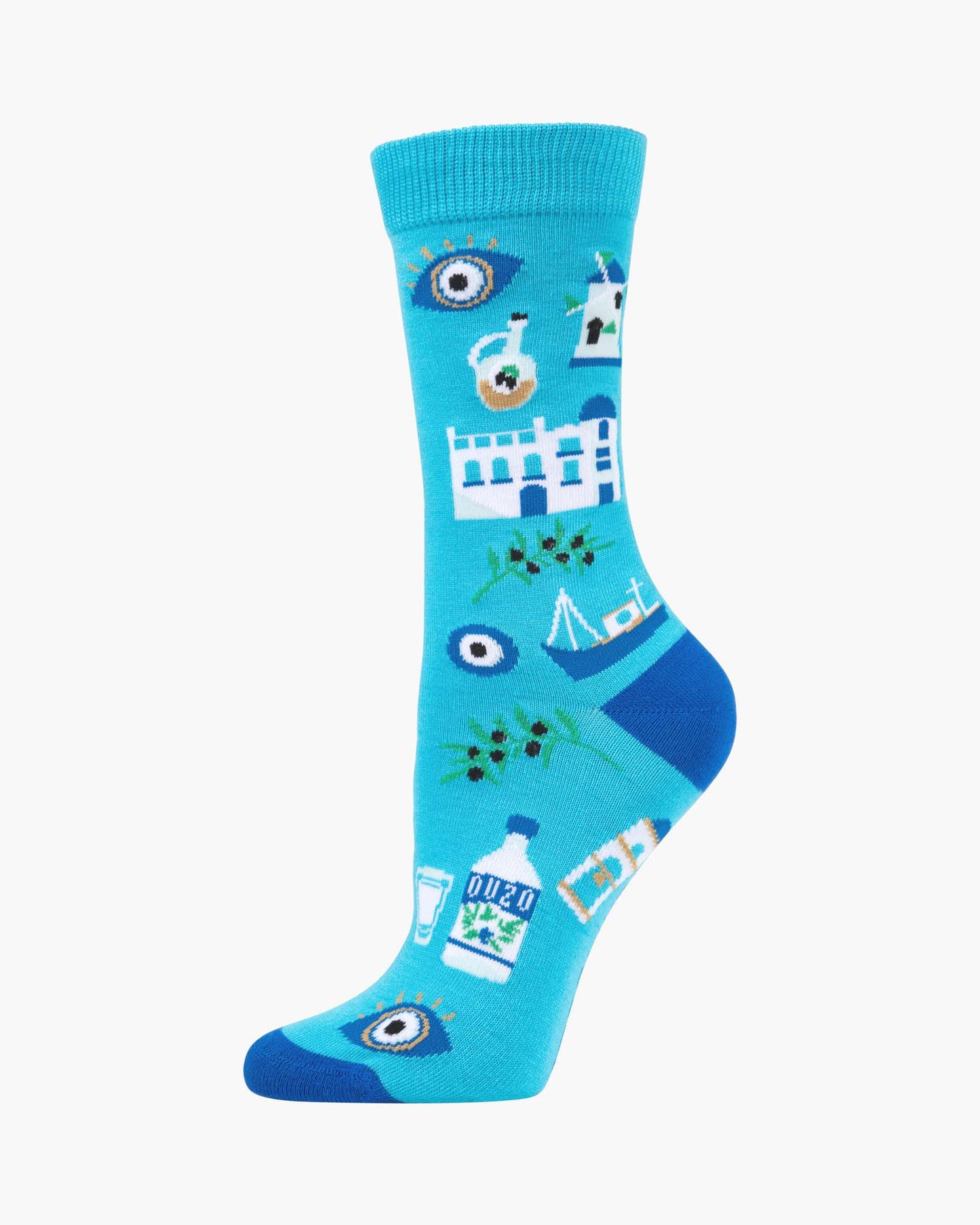 WOMENS GREEK ODYSSEY BAMBOO SOCK
