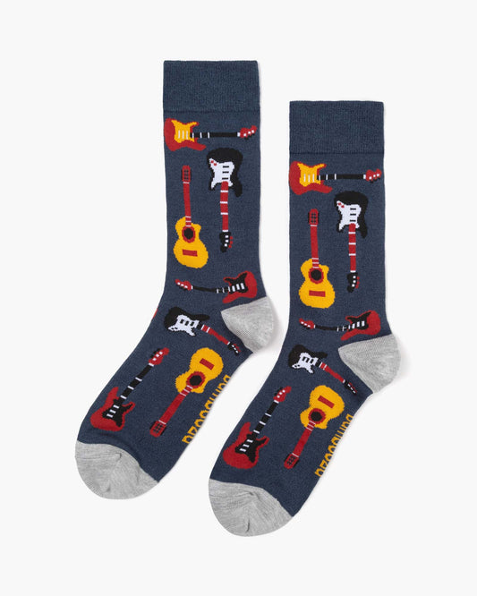 MENS GUITAR BAMBOO SOCK