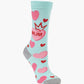 WOMENS HEARTS FOR MUM BAMBOO SOCK