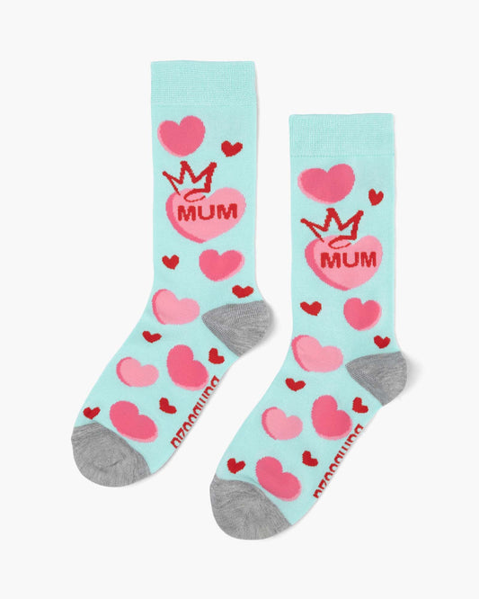 WOMENS HEARTS FOR MUM BAMBOO SOCK