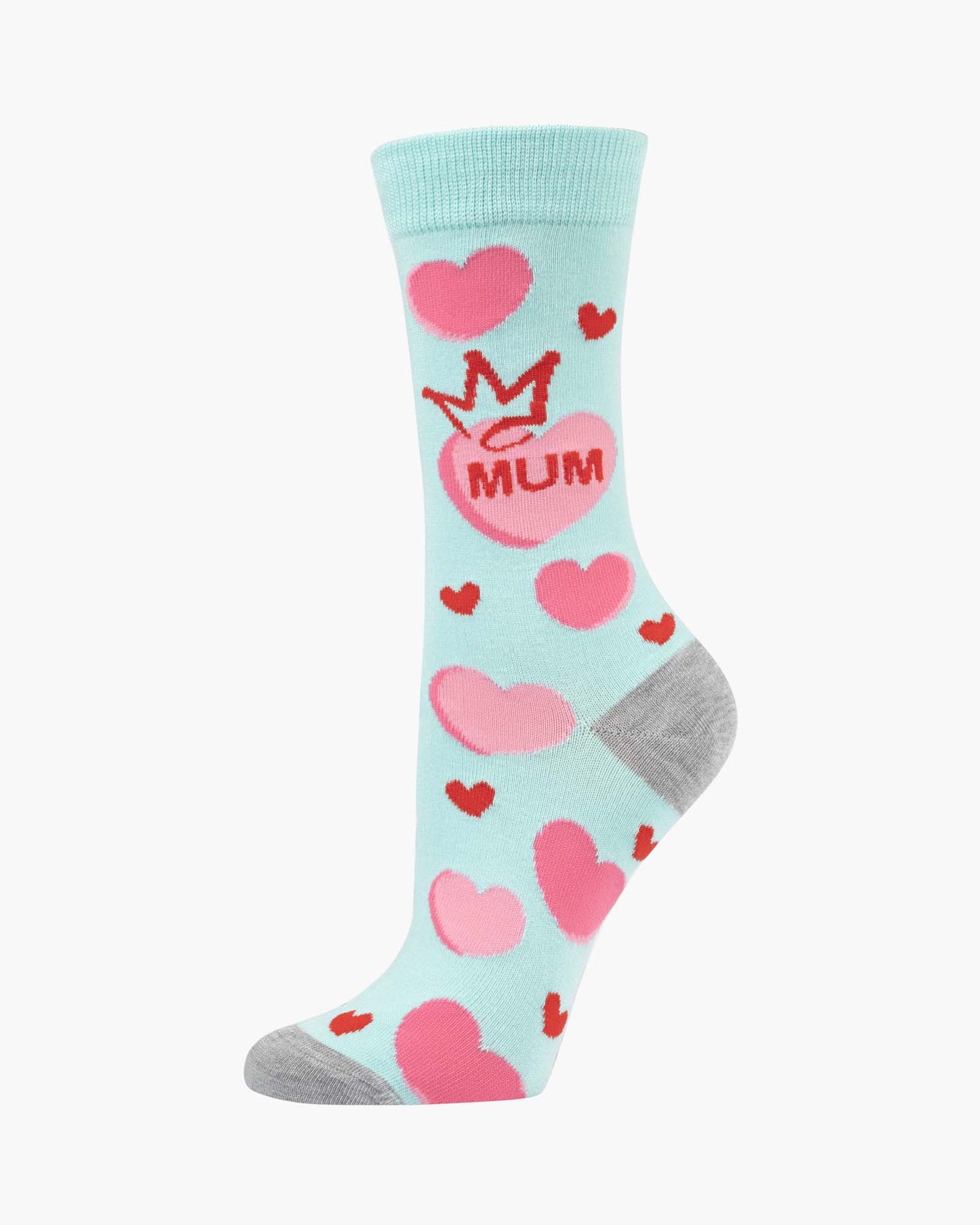 WOMENS HEARTS FOR MUM BAMBOO SOCK