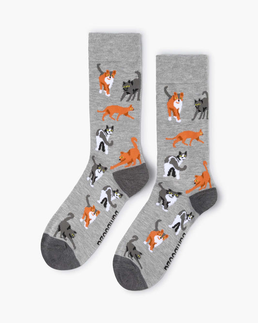 MENS HOUSE CATS BAMBOO SOCK
