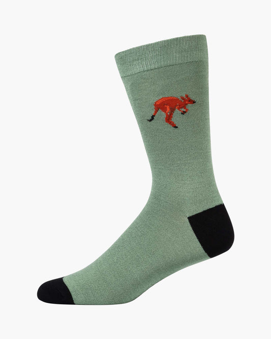 MENS JACQUARD KANGAROO BAMBOO SOCK