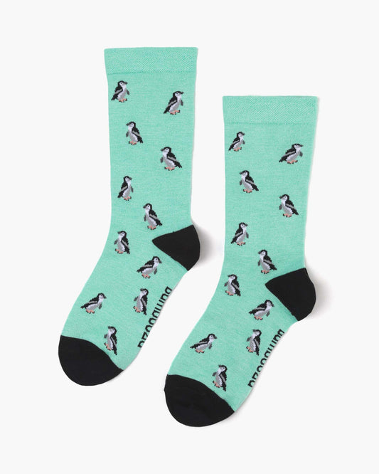 WOMENS COMFORT PENGUIN BAMBOO SOCK