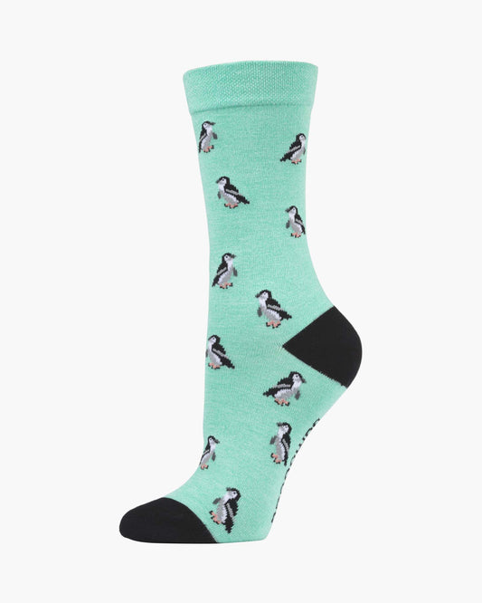WOMENS COMFORT PENGUIN BAMBOO SOCK
