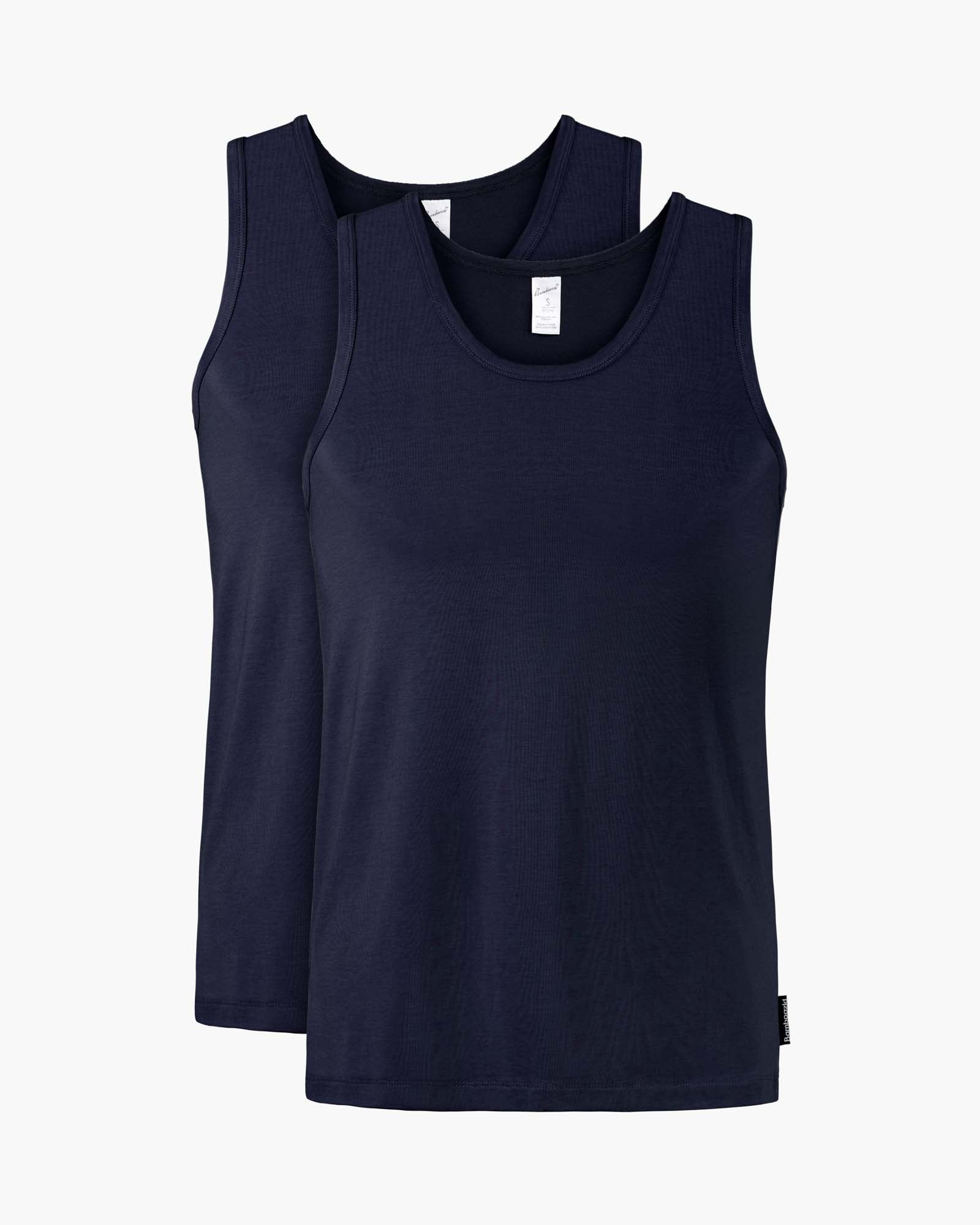 two pack Navy blue singlets