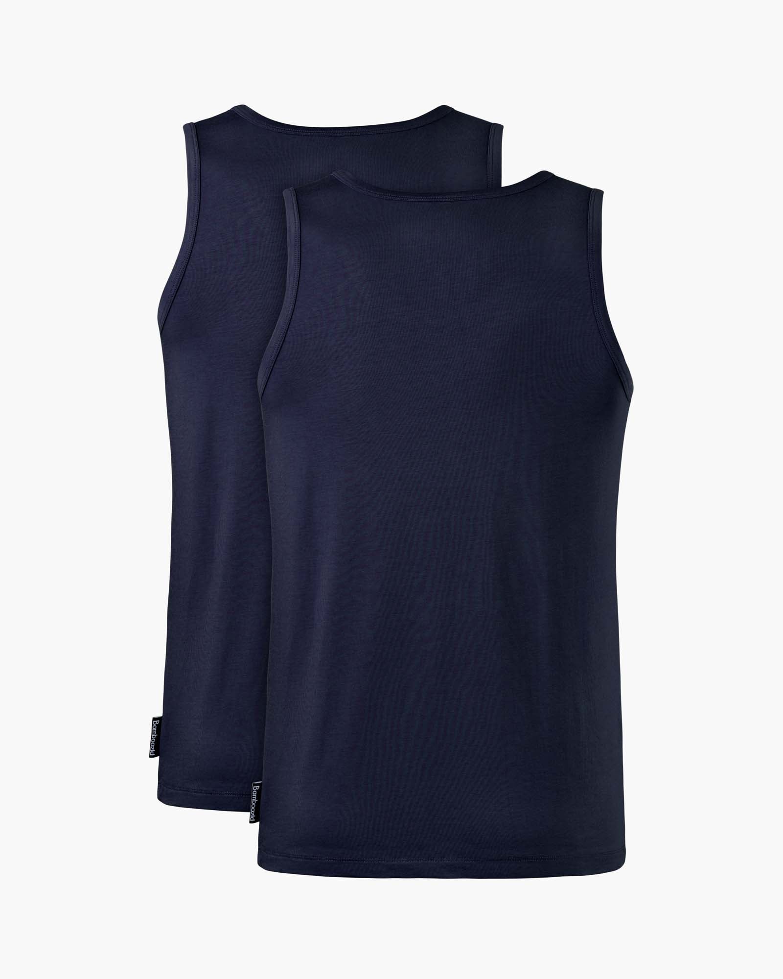 two pack Navy blue singlets