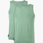 two pack Sage green singlets