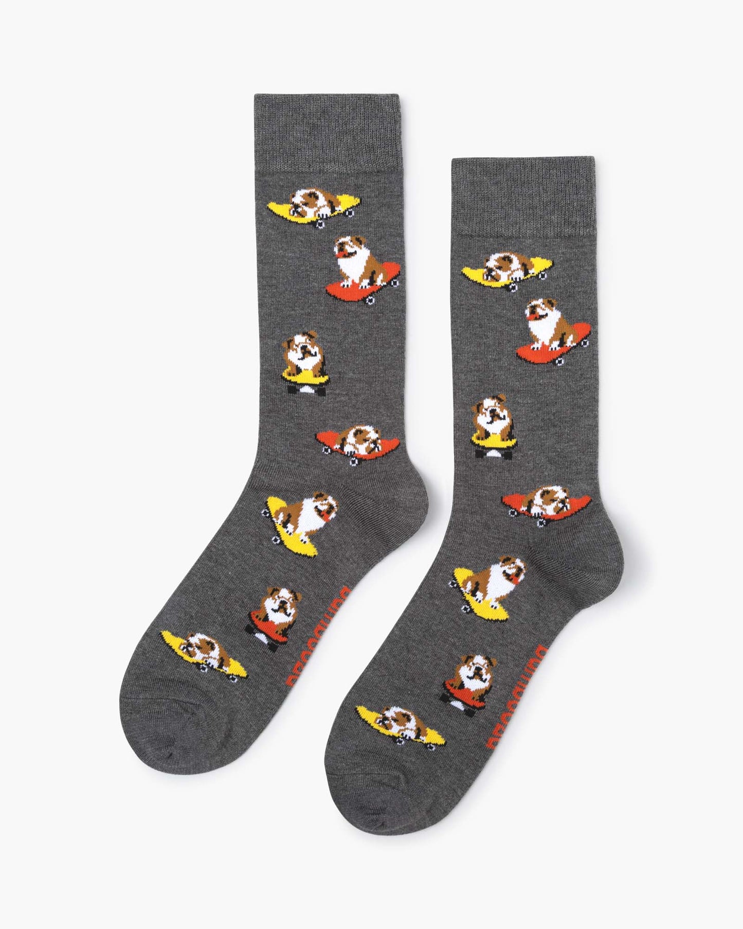 MENS SKATER BULLDOG BAMBOO SOCK