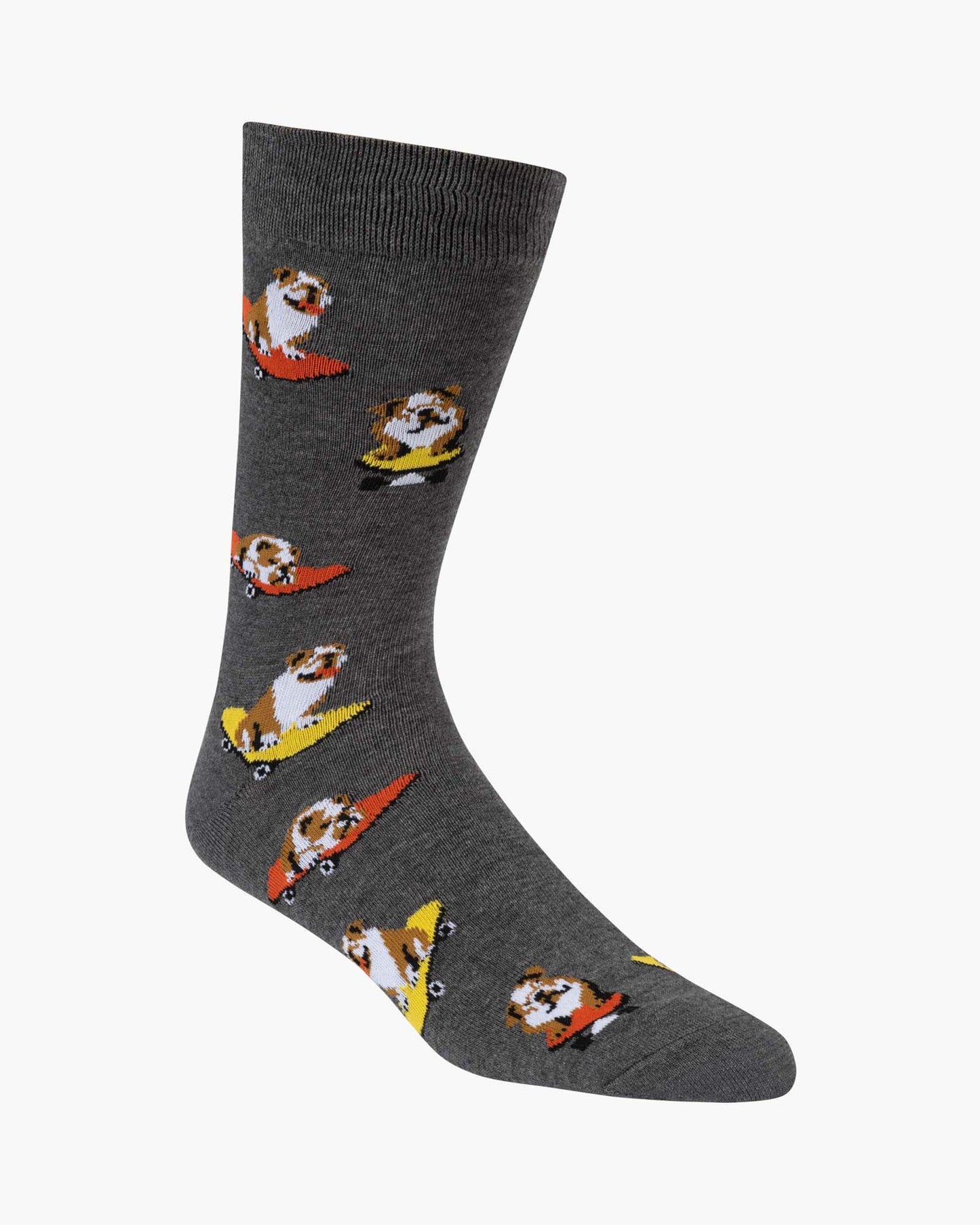 MENS SKATER BULLDOG BAMBOO SOCK