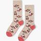 WOMENS SKATER BULLDOG BAMBOO SOCK