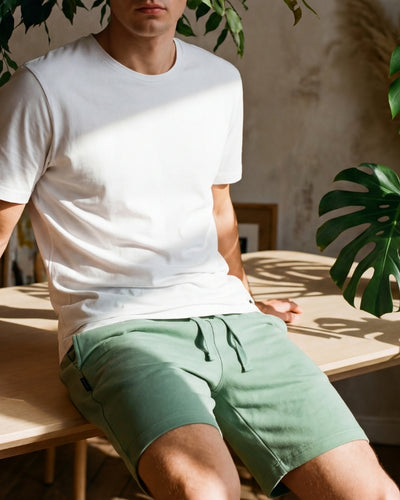 MENS SAGE COMFY BAMBOO JERSEY SLEEP SHORT